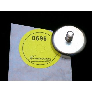 Set of 10 3D measurement point sticker with your individual logo