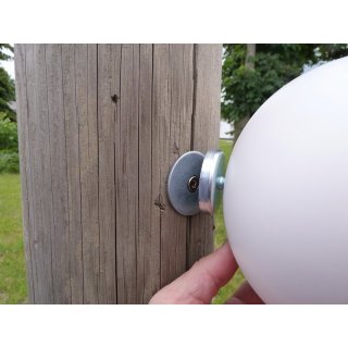 Disco para puntos de medida 3D para la fijación de las esferas en paredes y superficies de cemento o madera
