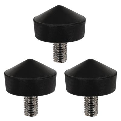 Set of 3 rubber feet for carbon tripod