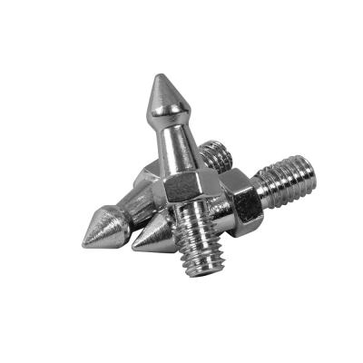 Set of 3 spikes for carbon tripod