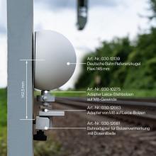 Bahn-Adapter für Bolzenvermarkung mit Dosenlibelle