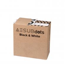 AESUBdots – objetivos blancos y negros de 10 mm