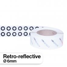 AESUBdots - Retro-reflective targets 6mm, permanent