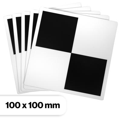 Set di 5 target magnetici di riferimento a scacchiera 10cm x 10cm