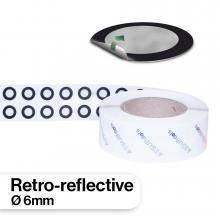 AESUBdots - Retro-reflective targets 6mm, removable