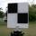 Small laser scanner checkerboard target