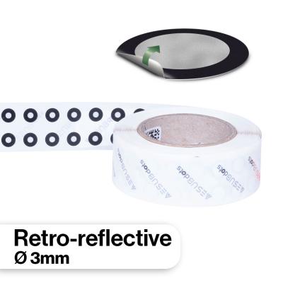 AESUBdots - Objevitos retrorreflectantes de 3 mm, desmontable