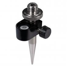 Mini prism pole tip with circular level (L=100mm)