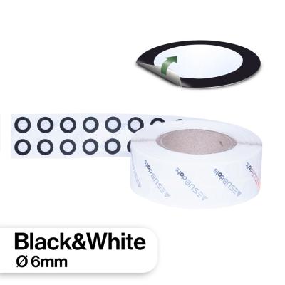 AESUBdots – objetivos blancos y negros de 6 mm, desmontable