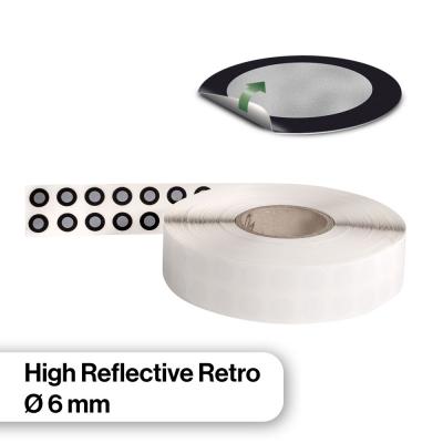 AESUBdots - Hoch-retro-reflektierende Messpunkte 6 mm, ablösbar