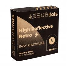 AESUBdots - Hoch-retro-reflektierende Messpunkte 6 mm, ablösbar