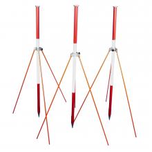 Set consisting of 3 ranging poles with ranging pole strut...