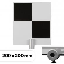 Small laser scanner target plates - 1/4 inches adapter