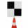 Placa de puntería grande para escáner láser - Rosca M8 + imán