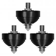 Rubber feet for telescope tripods - Set consisting of 3 feet