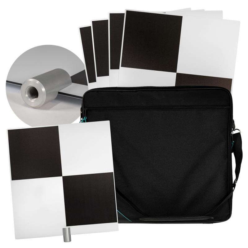 Large laser scanner checkerboard targets as a set (5/8